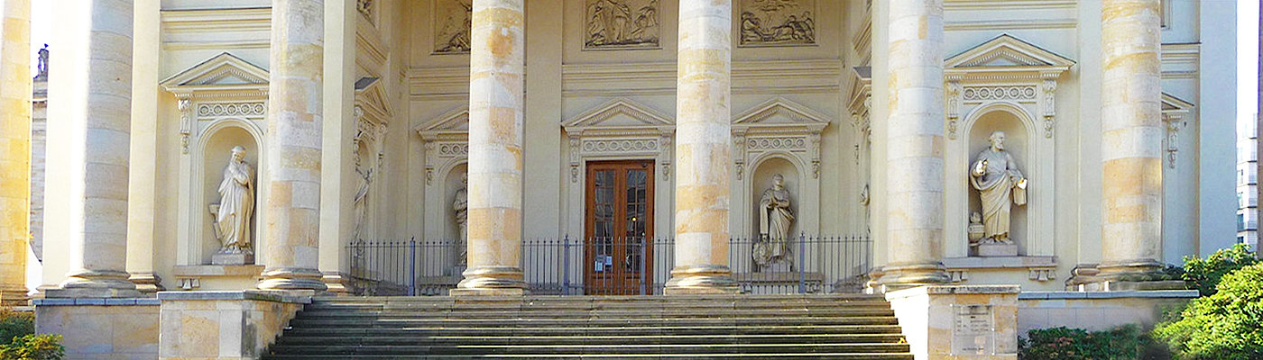 Historical buildings with pillars Berlin